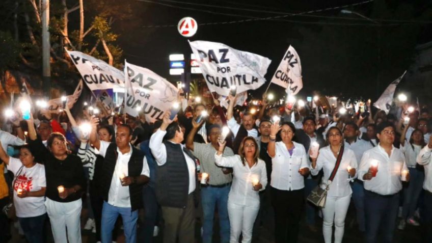 Lucy Meza participa en la marcha por la Paz por Cuautla: "No podemos permitir que nos sigan matando a nuestros hijos"