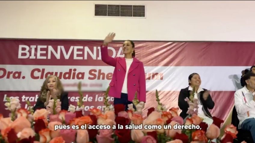 Claudia Sheinbaum se reúne con personal de la salud en Jalisco