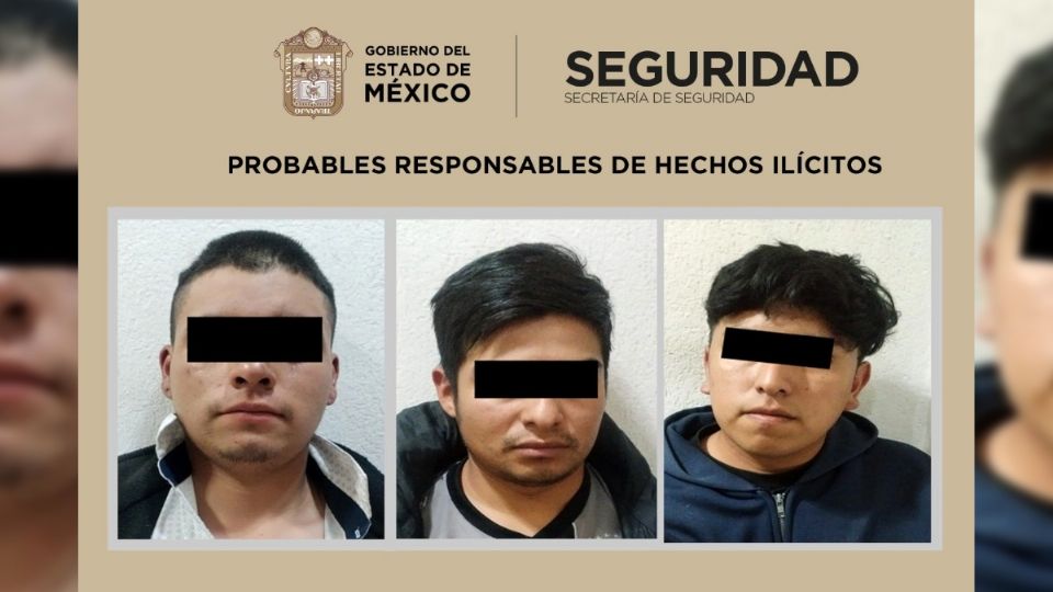 Los tres sujetos fueron capturados en flagrancia.