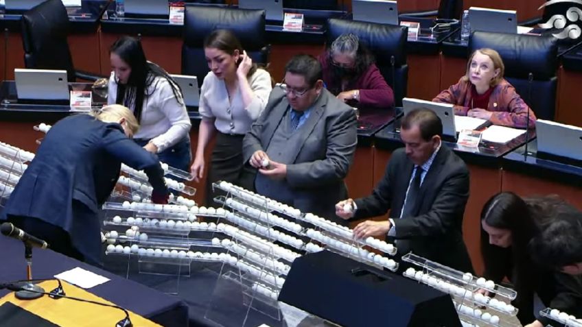 Senado inicia sorteo para elegir a impartidores de justicia del Poder Judicial