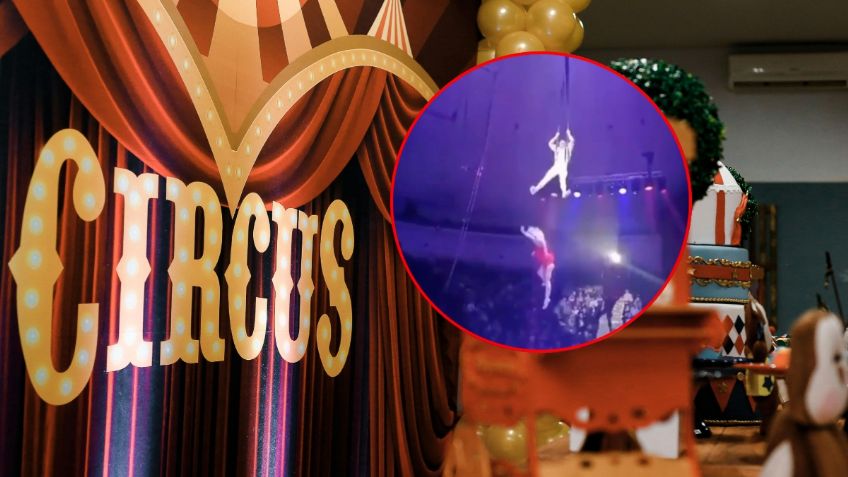 IMÁGENES FUERTES: una acróbata de circo rusa se rompe ambas manos tras caer de casi 8 metros de altura