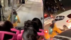 VIDEO: ciclista desafía al Metrobús en el carril confinado y provoca caos en Insurgentes