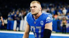 Aidan Hutchinson de los Detroit Lions, recibe cirugía tras lesión de tibia