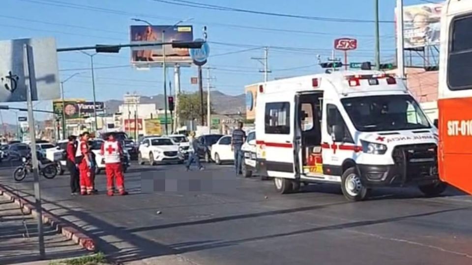 El accidente sucedió sobre el bulevar de norte a sur en Hermosillo.