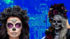 Maquillaje de catrina con piedras para que luzcas icónica y elegante en la CDMX durante el Desfile de Catrinas 2024