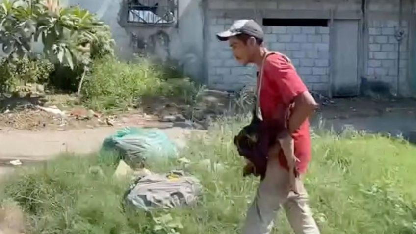 IMÁGENES FUERTES: sorprenden a sujeto comiéndose la cabeza de un perro