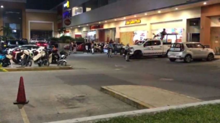 Reportan balacera en estacionamiento de una plaza comercial en Jiutepec, Morelos