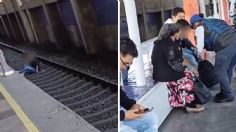 VIDEO: Un joven se acuesta sobre vías en metro Peñón Viejo para intentar suicidarse; fue rescatado