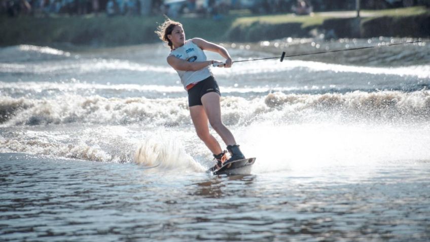 Fernanda Larios esquiadora mexicana va a final de wakeboard en Estados Unidos