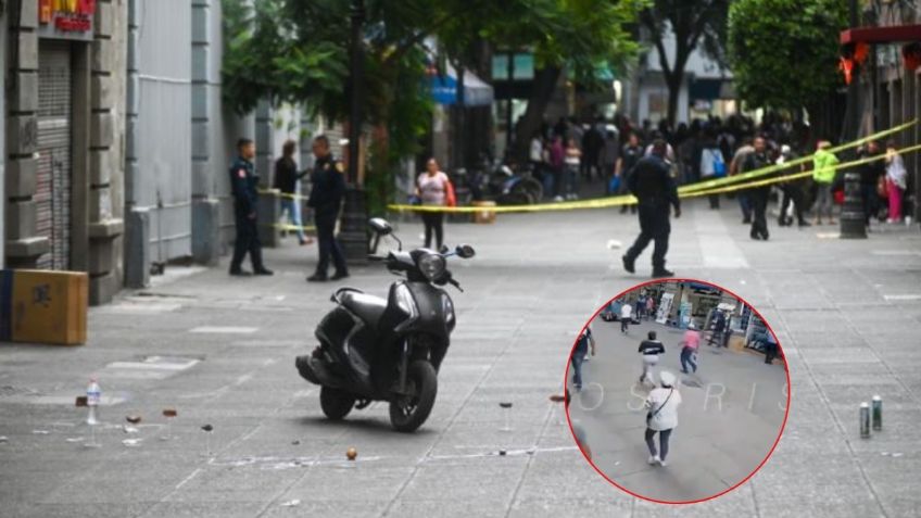 Filtran nuevo VIDEO del ataque armado contra Diana Sánchez en el Centro Histórico de la CDMX