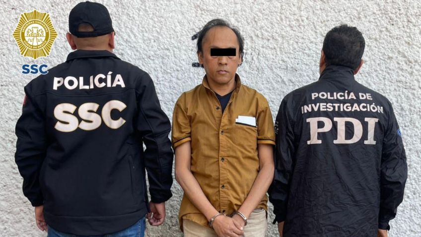 Policías de la SSC detiene a sujeto por el delito de trata de personas en su modalidad de pornografía infantil