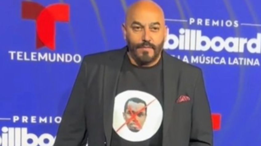 Lupillo Rivera causa revuelo en los Premios Billboard por asistir con una playera con la imagen de “Diddy" Combs