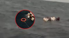 VIDEO: así rescataron a 3 pescadores frente a la costa de Yucatán