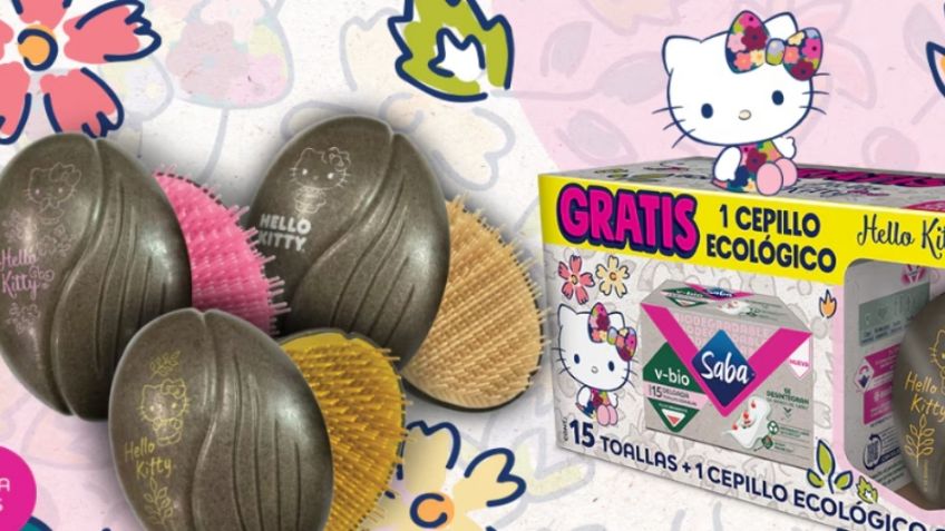 Saba y Hello Kitty sorprenden con un lindo cepillo antinudos portátil: así puedes conseguirlo