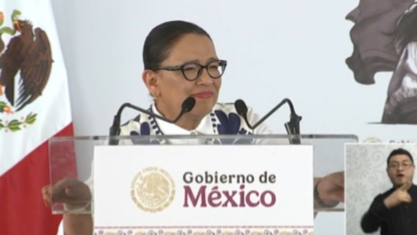 Rosa Icela Rodríguez acompaña a Claudia Sheinbaum en su gira por Campeche: "Estamos muy contentos de venir a saludar"