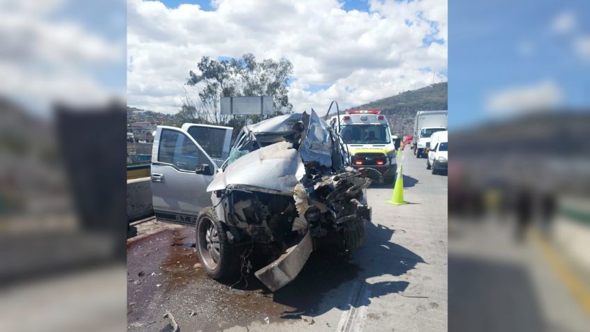 Muere conductor en accidente en la autopista Naucalpan-Ecatepec, iba a exceso de velocidad