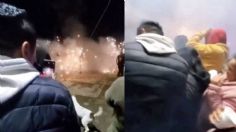 VIDEO: fiesta patronal en Puebla pasa de las risas a la tragedia, explota tanque de gas y hay heridos