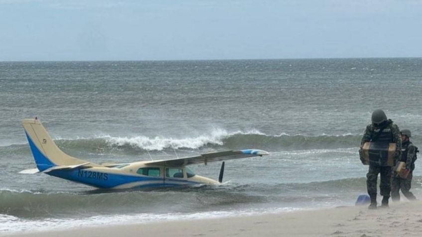 En las costas de Oaxaca autoridades militares aseguran una avioneta con media tonelada de cocaína