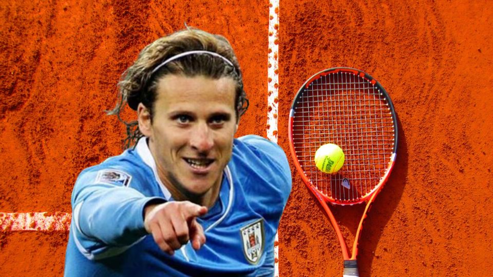 Diego Forlán jugará al tenis de manera profesional. Fuente: El Heraldo de México