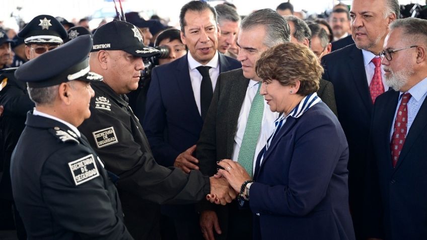 Delfina Gómez otorga renivelación salarial histórica a policías y renueva parque vehicular para vigilancia