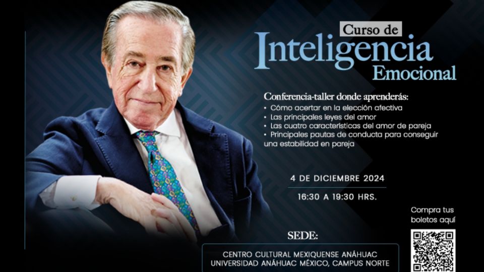 Los asistentes tendrán la oportunidad de aprender de la mano del Dr. Enrique Rojas sobre las principales claves del éxito emocional