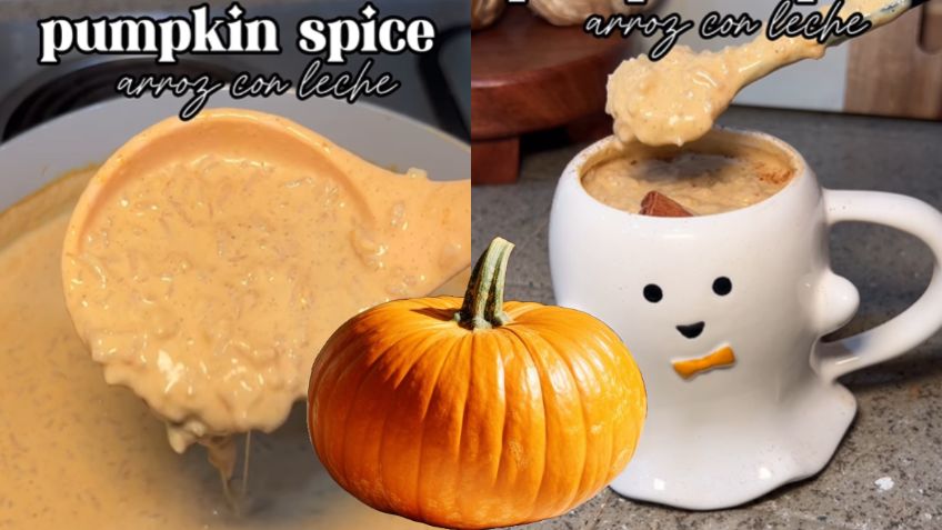 Pumpkin spice de arroz con leche, prepara esta receta calientita y deliciosa para disfrutar Halloween y Día de Muertos