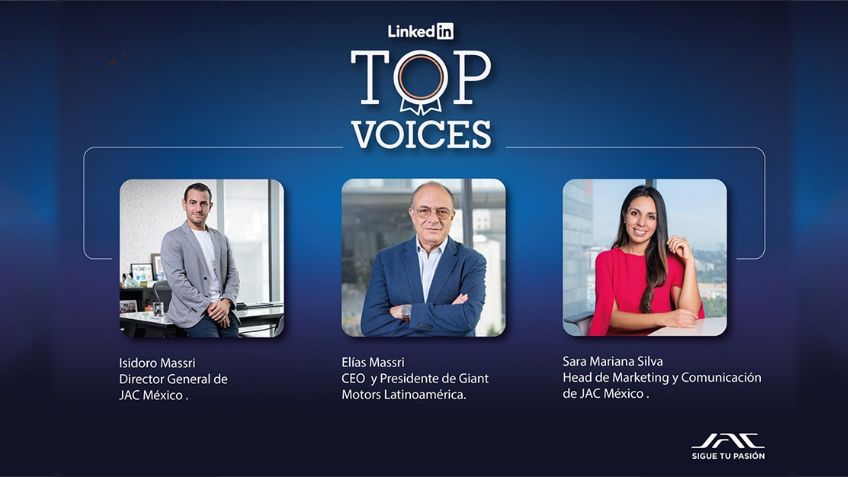 LinkedIn reconoce con insignia “Top Voice” a dos personas más de Giant Motors Latinoamérica: Elías Massri y Sara Silva