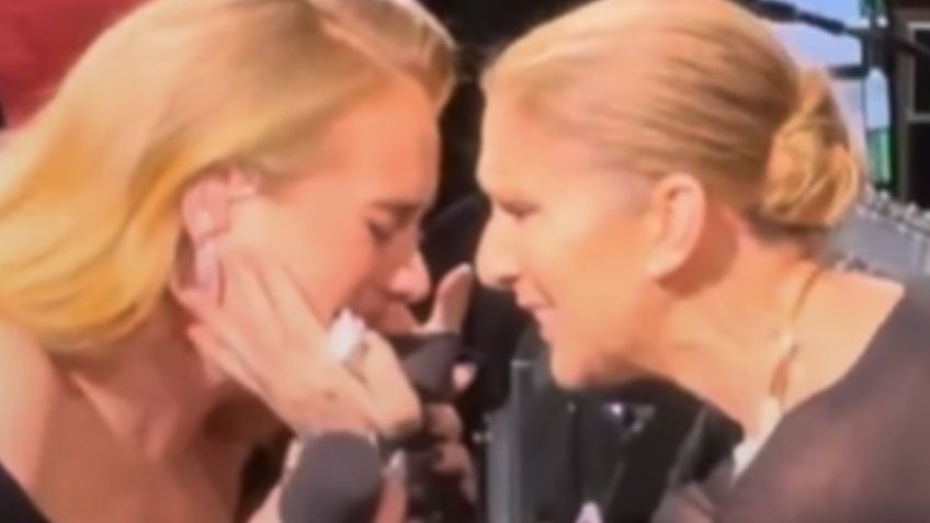 Céline Dion acude al concierto de Adele en Las Vegas y viven emotivo momento: VIDEO