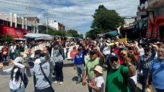 Marcha la Sección 22 de la CNTE en el Istmo de Tehuantepec