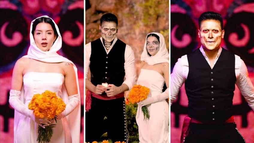 Carlos Rivera y Doris Jocelyn estrenan impresionante video de maquillaje por Día de Muertos