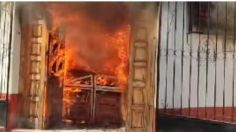 VIDEO: incendio consume biblioteca de la Universidad del Mar en Puerto Escondido