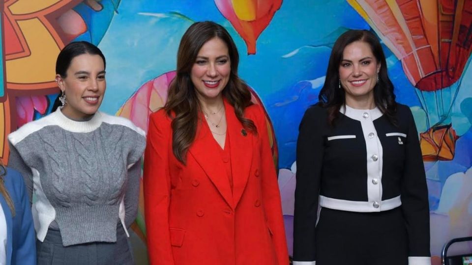 La alcaldesa durante la inauguración de la Feria del Globo.