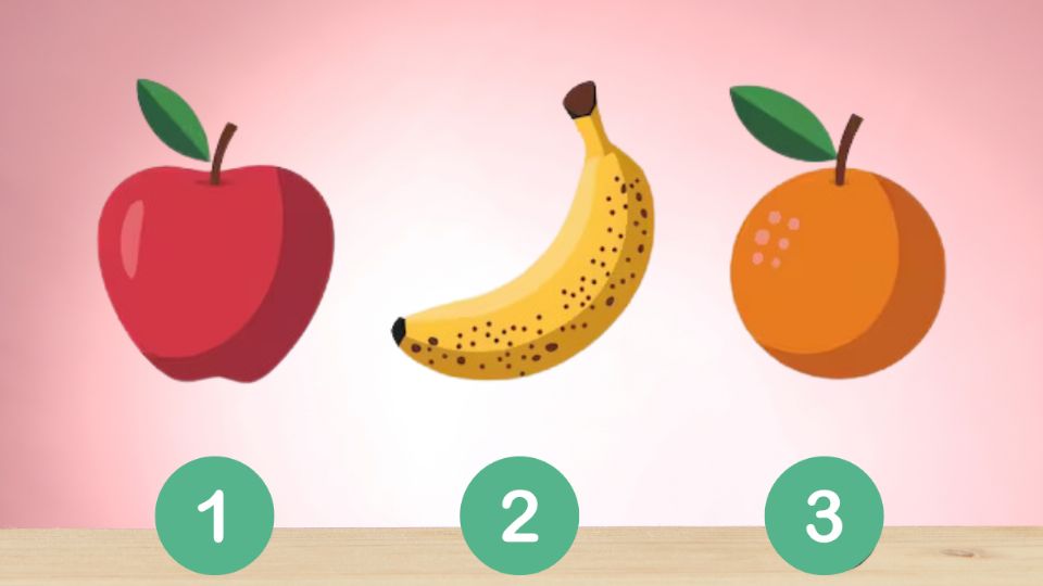 Test visual frutas. Fuente: producción El Heraldo de México