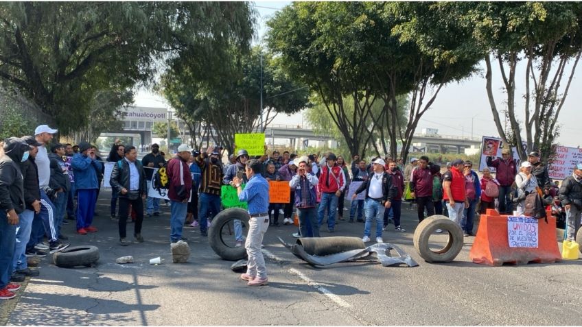 Luego de 10 horas de bloqueo en Avenida Central, trabajadores liberan vialidad en Ecatepec