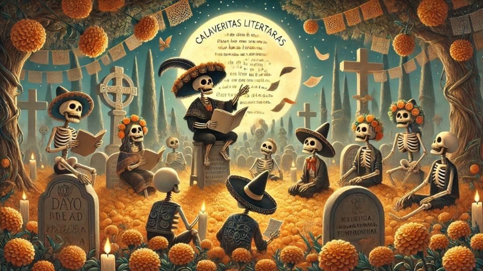 Las calaveritas literarias se han convertido en una tradición dentro del Día de Muertos.