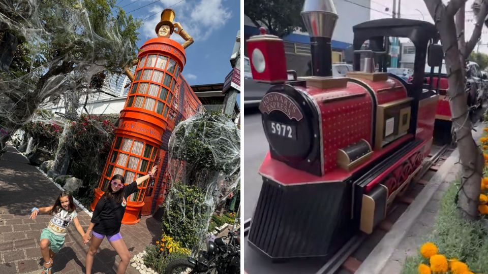 Este Halloween, un plan perfecto es visitar la casa decorada al estilo de “Harry Potter”.