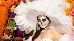 Maribel Guardia recorre las calles de la CDMX caracterizada de Catrina para celebrar el Día de Muertos: FOTOS y VIDEOS