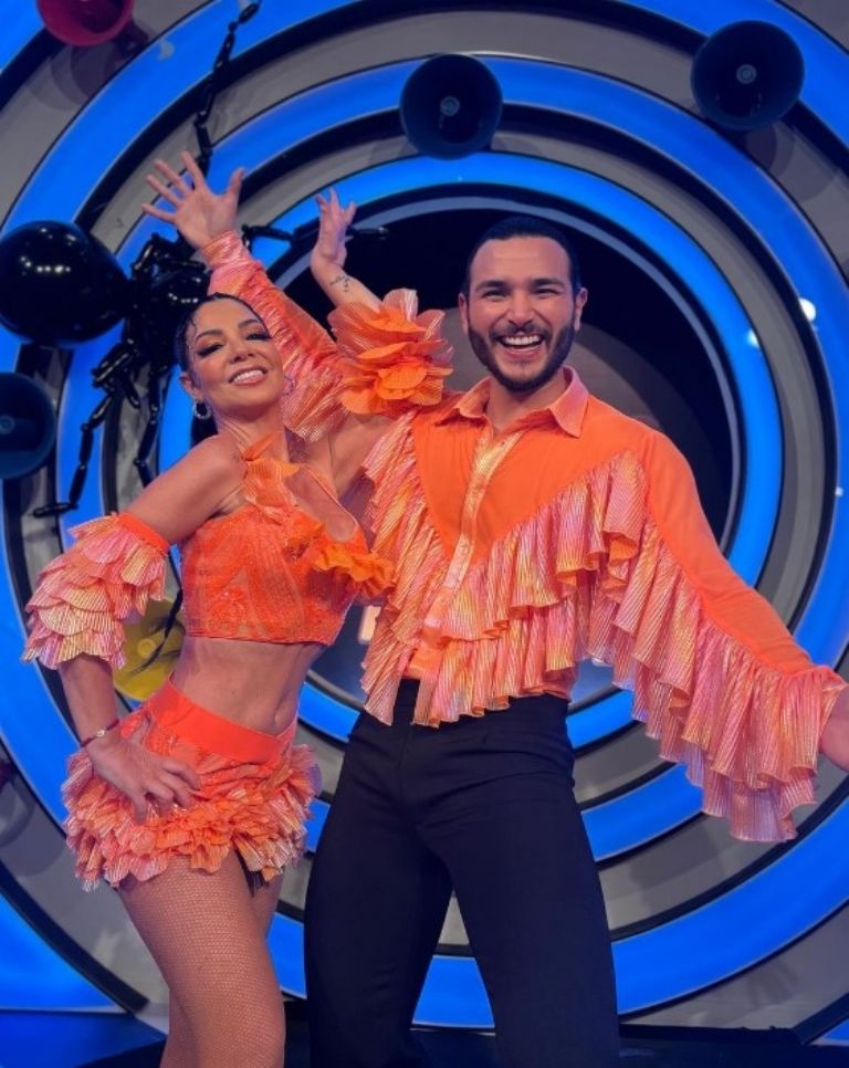 paola durante las estrellas bailan en hoy programa hoy