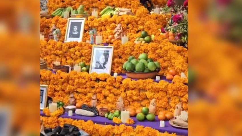 Recuerdan a mexicanas históricas con ofrenda en Palacio Nacional FOTOS