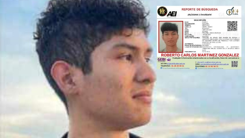 Roberto, joven de 20 años, desapareció tras tomar un vuelo de Monterrey a Guadalajara