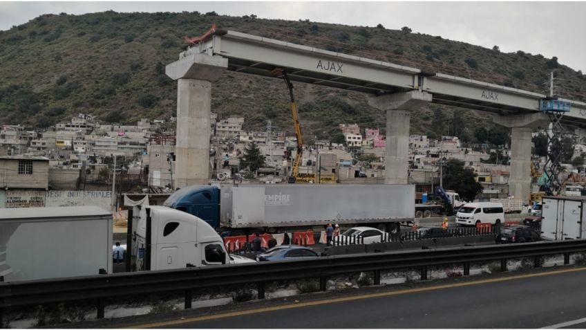 Motociclista muere arrollada tras derrapar en la Autopista México-Puebla