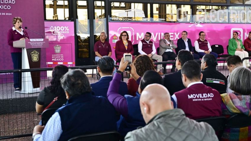 Delfina Gómez inicia renovación de flota Mexibús Línea 2 por unidades eléctricas