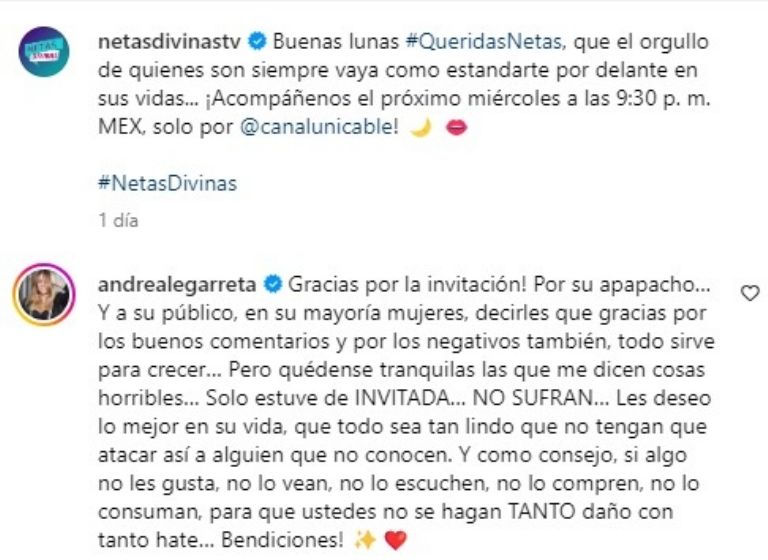 netas divinas paola rojas andrea legarreta