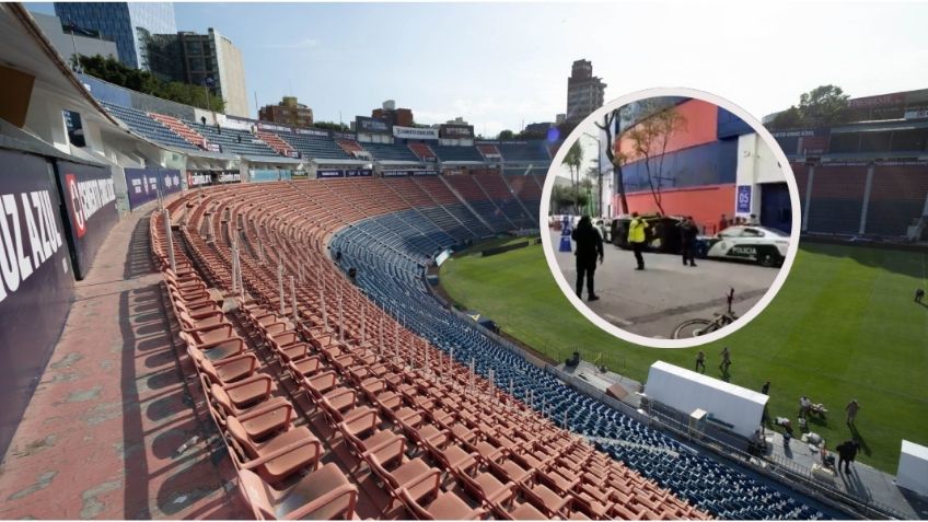 Conductor se queda dormido y vuelca en la puerta 5 del Estadio Ciudad de los Deportes