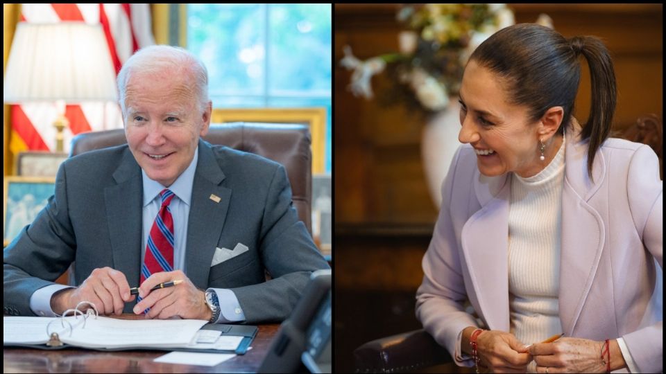 Tras su toma de protesta, Sheinbaum habló por teléfono con Biden.