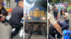 Mujer es atropellada por tren al intentar cruzar vía en la Miguel Hidalgo y sufre amputación de pierna