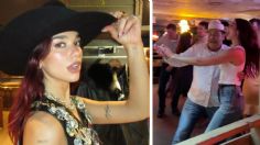 Al estilo vaquero, Dua Lipa muestra sus mejores pasos bailando texano con un abuelito