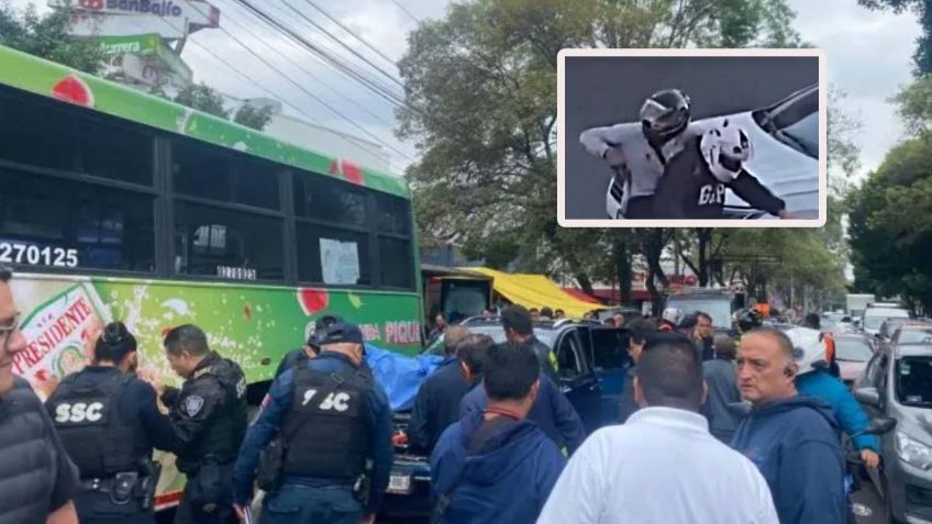 ¡A punta de pistola! Difunden en VIDEO cómo operaba el ladrón que quedó prensado en La Viga y Churubusco