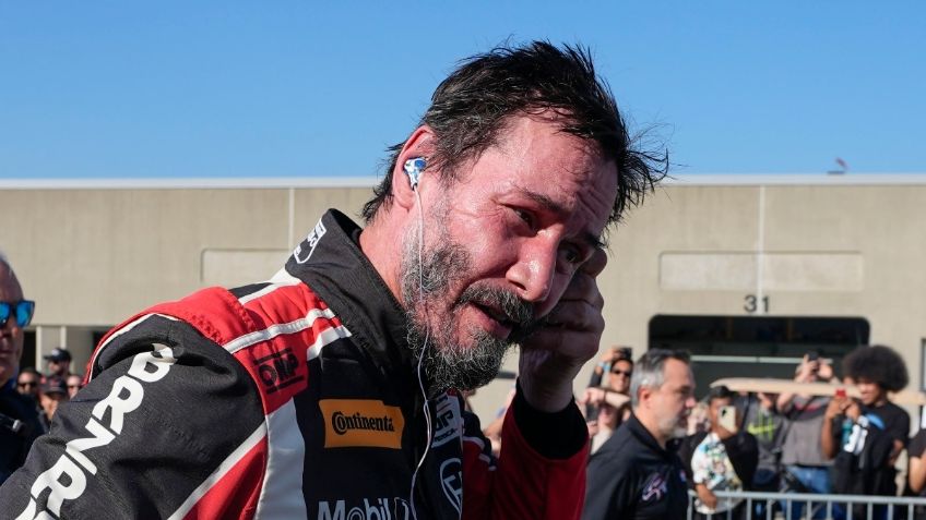 Keanu Reeves sufre incidente en la pista en su debut como piloto de carreras profesional