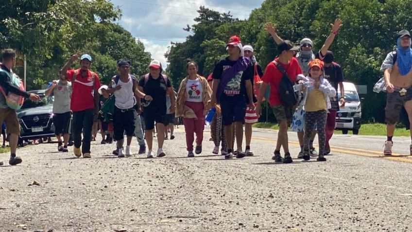 La caravana migrante "Rey de reyes" caminará 32 km por Chiapas: no teme a las lluvias, ni a las altas temperaturas